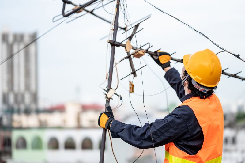 Rooftop Antenna Installation